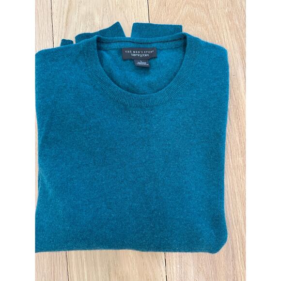 The Men's Store at Bloomingdale's Blue Cashmere Crewneck Sweater size Large $228 - Picture 1 of 3